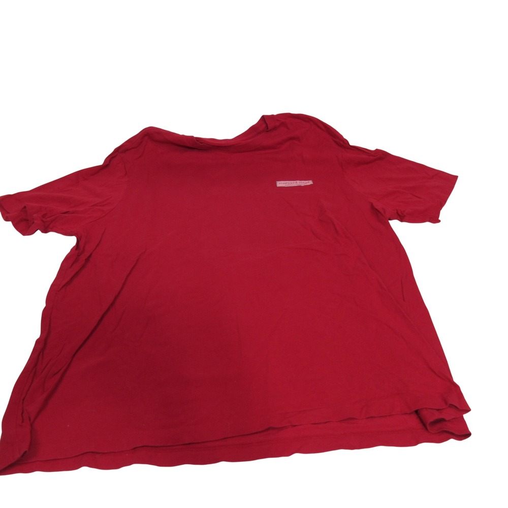 Vineyard Vines Mens XXL Red Martha's Vineyard Box Logo Short Sleeve T-Shirt
